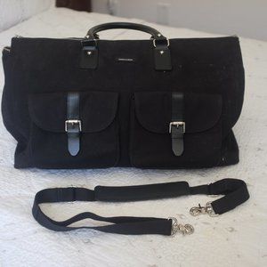 Hook & Albert Black Waxed Canvas Weekender Garment